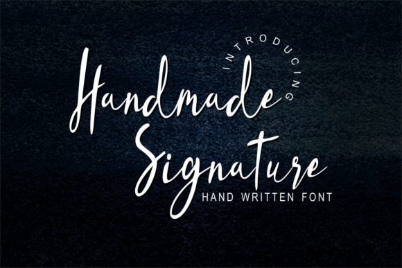 Handmade Signature Font Poster 1