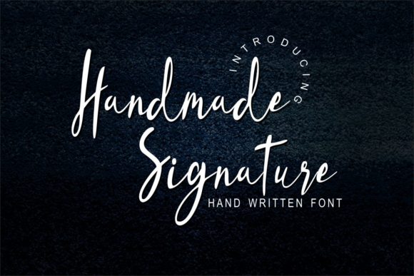 Handmade Signature Font