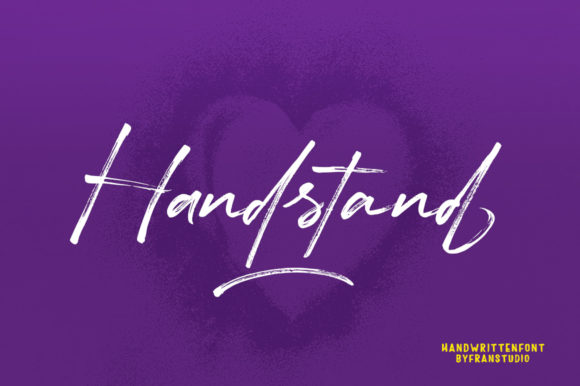 Handstand Font Poster 1