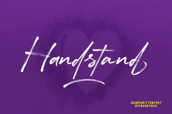 Handstand Font Handstand Font Poster 1