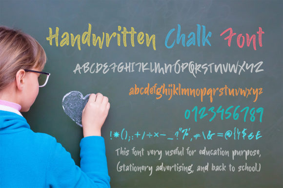 Handwritten Chalk Font