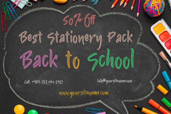 Handwritten Chalk Font Poster 2