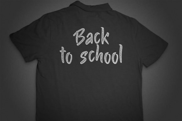 Handwritten Chalk Font Poster 5