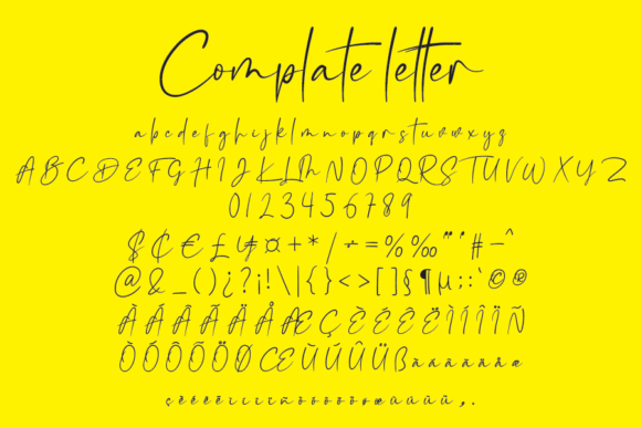 Handycrafts Font Poster 10