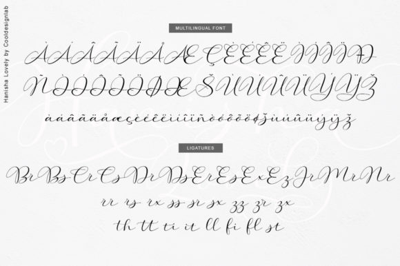 Hanisha Lovely Font Poster 12