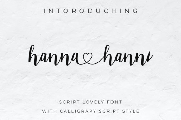Hanna Hanni Font Poster 1