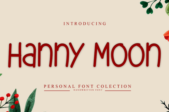 Hanny Moon Font Poster 1