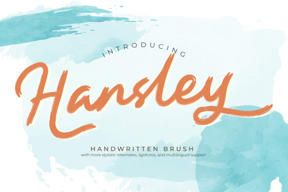 Hansley Font Poster 1