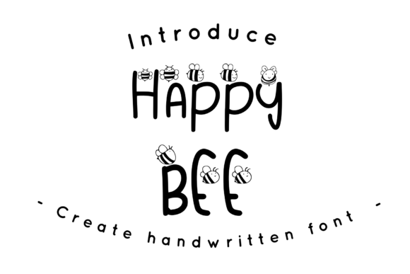 Happy Bee Font Poster 1