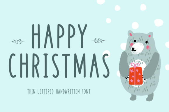 Happy Christmas Font Poster 1