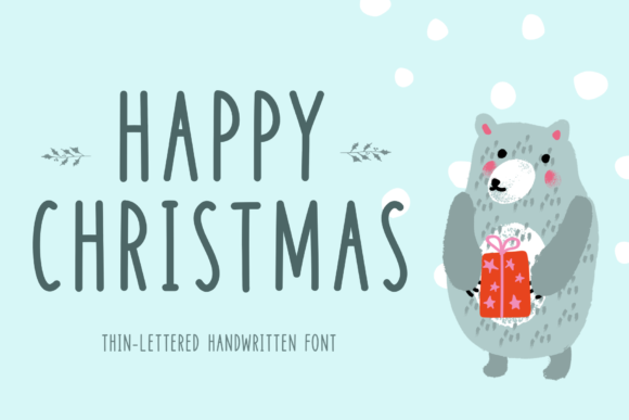 Happy Christmas Font Happy Christmas Font Poster 1