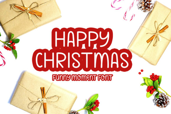 Happy Christmas Font Poster 1