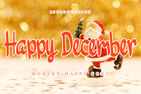 Happy December Font Poster 1