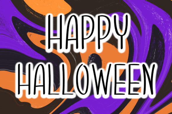 Happy Halloween Font Poster 1