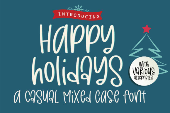 Happy Holidays Font Poster 1