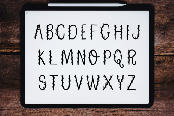 Happy Leaves Font Poster 2