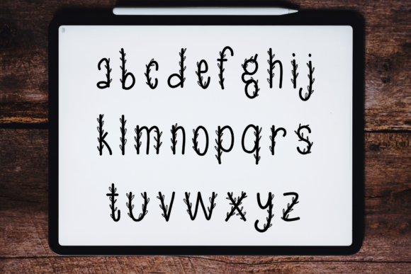Happy Leaves Font Poster 3