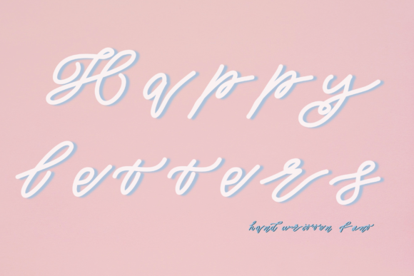 Happy Letters Font Poster 1