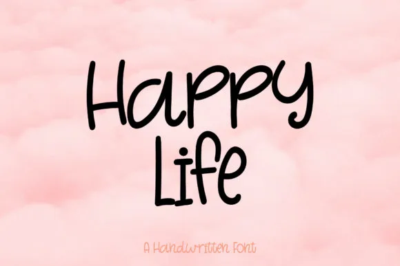 Happy Life Font Happy Life Font Poster 1