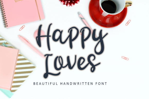 Happy Loves Font Poster 1