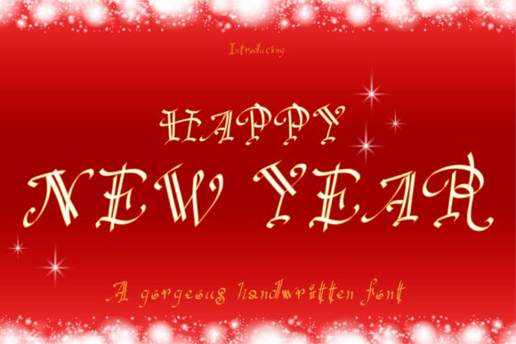 Happy New Year Font