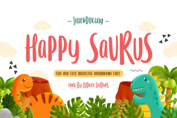Happy Saurus Font Poster 1