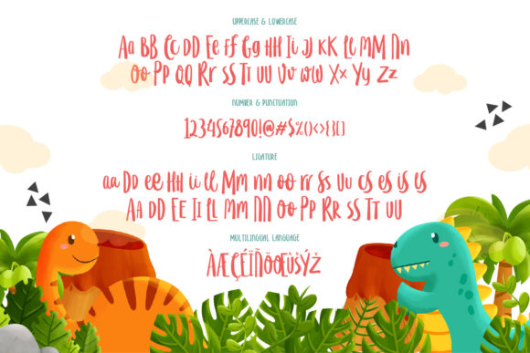 Happy Saurus Font Poster 4