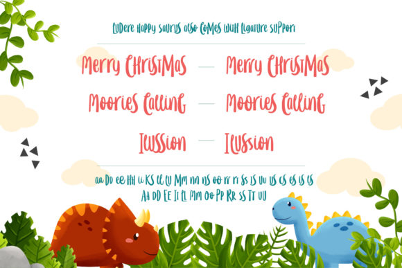 Happy Saurus Font Poster 5