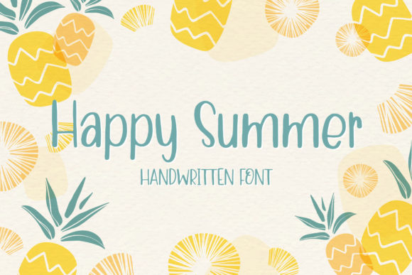 Happy Summer Font Poster 1