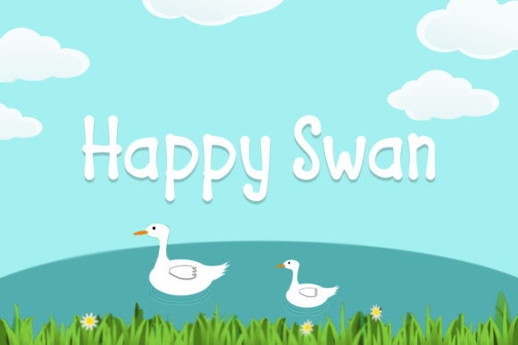 Happy Swan Font Poster 1
