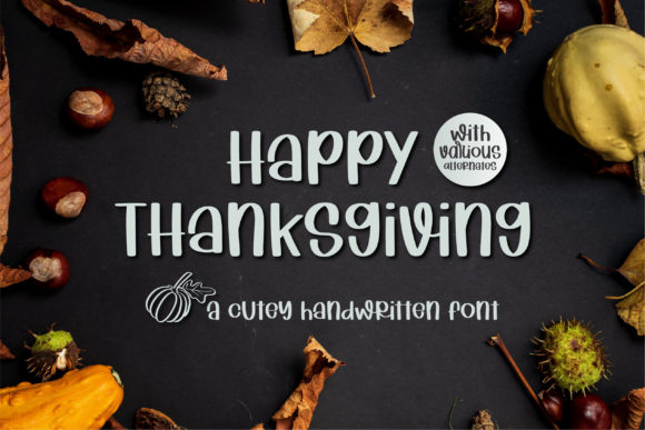 Happy Thanksgiving Font