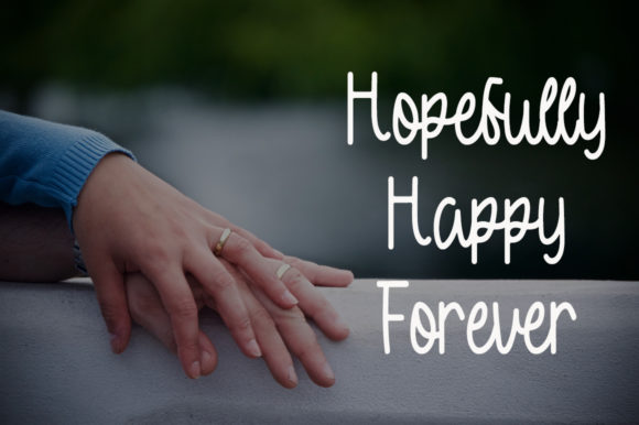 Happy Wedding Font Poster 2