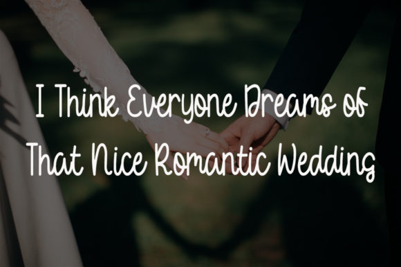 Happy Wedding Font Poster 3