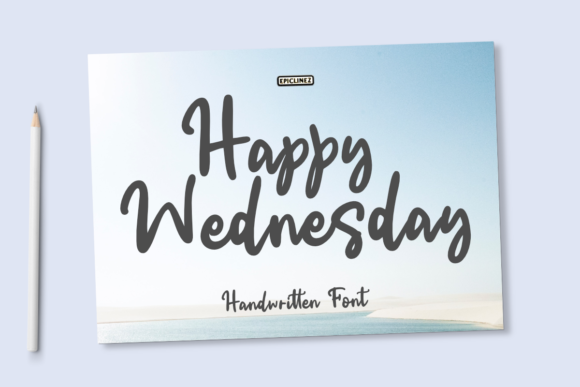Happy Wednesday Font Poster 1
