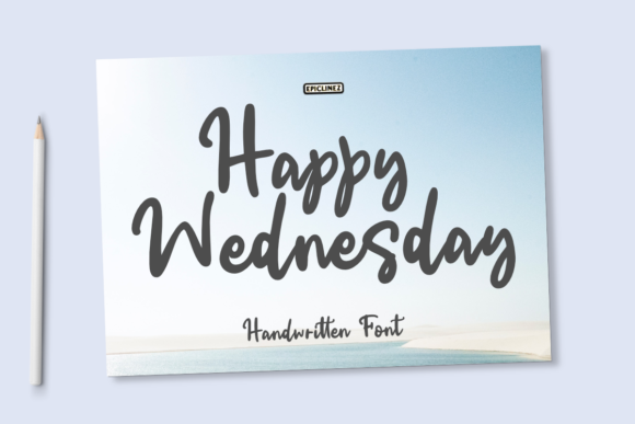 Happy Wednesday Font