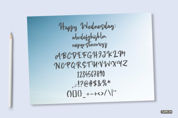 Happy Wednesday Font Poster 5