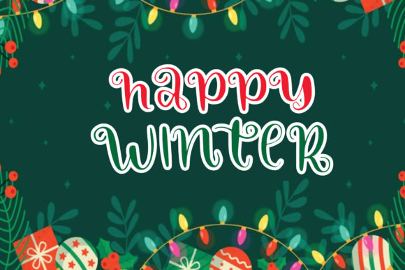 Happy Winter Font