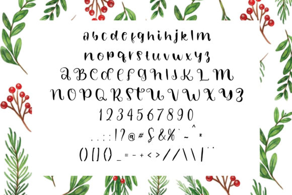 Happy Winter Font Poster 3