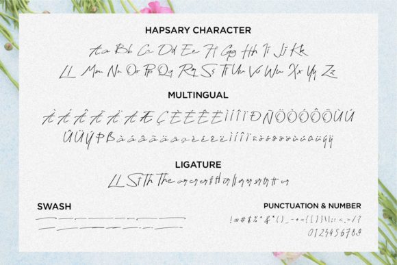 Hapsary Font Poster 9