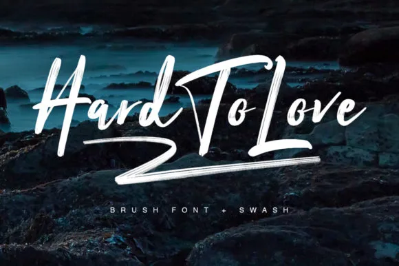 Hard to Love Font Hard to Love Font Poster 1
