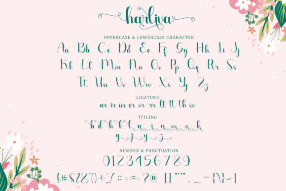 Harliva Font Poster 5