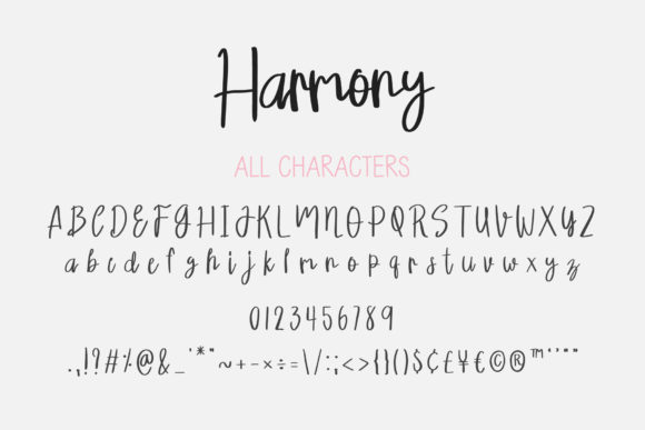 Harmony Font Poster 3
