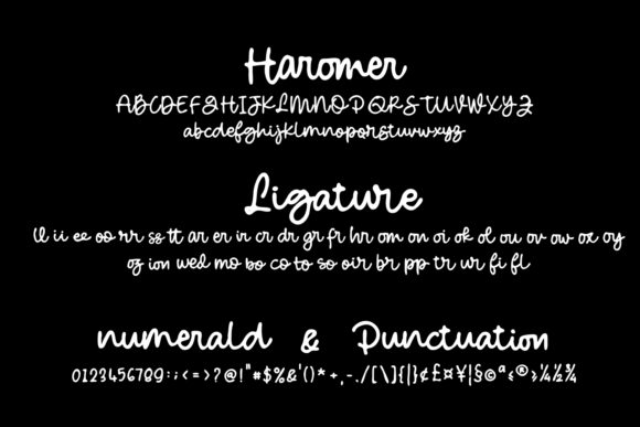 Haromer Font Poster 6