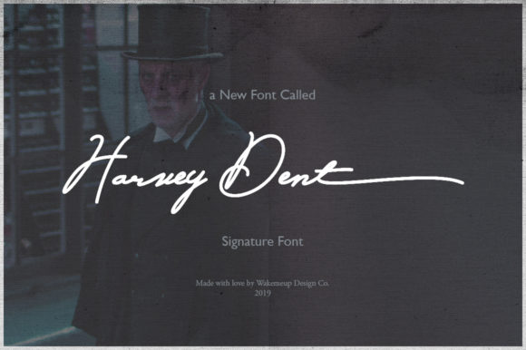 Harvey Dent Font Poster 1