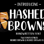 Hashed Browns Font Poster 1