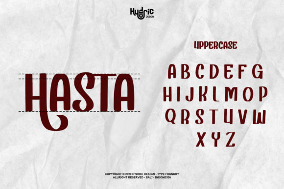 Hasta Lavista Font Poster 4