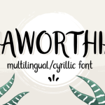 Haworthia Font Poster 1