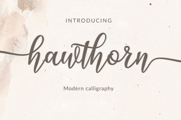 Hawthorn Font Poster 1