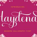 Haydena Font Poster 1