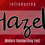 Hazel Font Poster 1